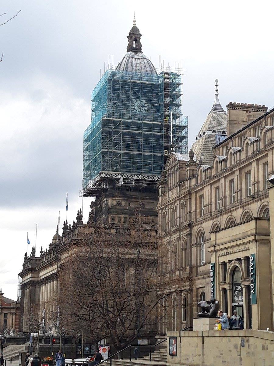 Leeds town hall scaffolding